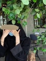 عباية بكم شانتون اسود