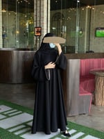 عباية كلوش كويتي باطراف لون