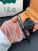 طقم ساعة قلم وسبحة