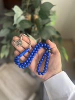 مسابح بكلايت بطرابزونة فضة- ازرق bf33