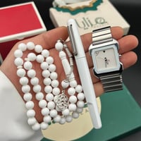 طقم ساعة قلم وسبحة