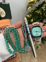 طقم ساعة قلم وسبحة