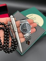 طقم ساعة قلم وسبحة