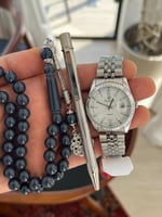 طقم ساعة قلم وسبحة