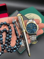 طقم ساعة قلم وسبحة