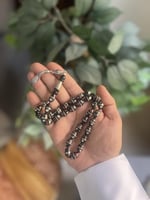 مسابح كوك طبيعي مطعم فضة