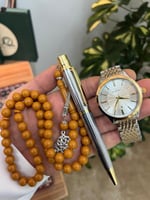 طقم ساعة قلم وسبحة