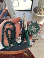 طقم ساعة قلم وسبحة