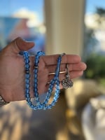 مسابح بكلايت بطرابزونة فضة - سماوي fb38