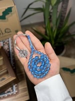 مسابح بكلايت بطرابزونة فضة - سماوي fb38