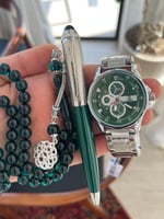 طقم ساعة قلم وسبحة