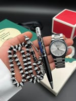 طقم ساعة قلم وسبحة