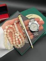 طقم ساعة قلم وسبحة