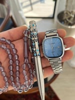 طقم ساعة قلم وسبحة