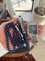 طقم ساعة قلم وسبحة