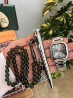 طقم ساعة قلم وسبحة