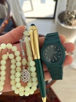 طقم ساعة قلم وسبحة