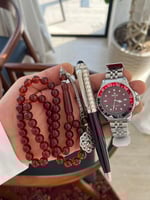 طقم ساعة قلم وسبحة