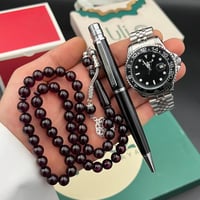 طقم ساعة قلم وسبحة