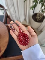 مسابح زعفران بشلش فضة