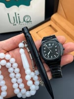 طقم ساعة قلم وسبحة