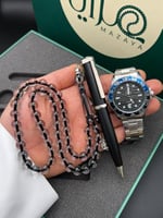 طقم ساعة قلم وسبحة-