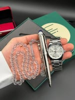 طقم ساعة قلم وسبحة