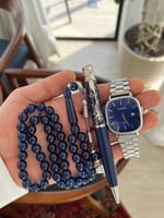 طقم ساعة قلم وسبحة