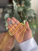 مسابح بكلايت بطرابزونة فضة- عسلي fb18