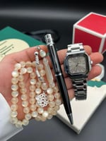 طقم ساعة قلم وسبحة