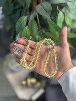 مسابح بكلايت بطرابزونة فضة - اصفر شفاف fb36