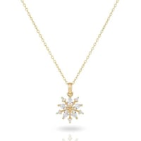 سلسال ندفة الثلج تصميم ألماسي