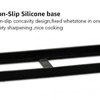 حجر جلخ وسن السكاكين8000/3000، مع قاعدة من خشب الب...