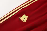 طقم تدريب شتوي روما 2024-2025 احمر سحاب كامل