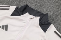 طقم تدريب شتوي ريال مدريد 2024-2025 رمادي سحاب كام...