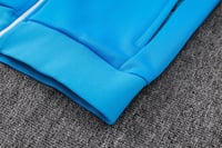 طقم تدريب شتوي نابولي 2025-2026 ابيض سحاب كامل