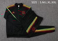 طقم تدريب شتوي اياكس 2022-2023 اسود سحاب كامل