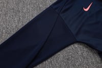 طقم تدريب شتوي برشلونة 2025-2026 كحلي سحاب طويل