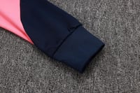 طقم تدريب شتوي برشلونة 2025-2026 كحلي سحاب طويل