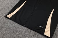 طقم تدريب شتوي ريال مدريد 2024-2025 اسود سحاب كامل