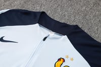 طقم تدريب شتوي منتخب فرنسا 2024-2025 ابيض