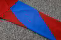 طقم تدريب شتوي برشلونة 2024-2025 احمر سحاب طويل