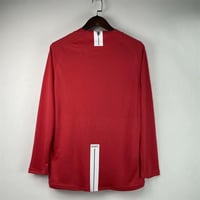 طقم مانشستر يونايتد موسم 2007-2008 كم طويل احمر