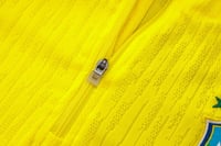 طقم تدريب شتوي منتخب البرازيل 2024-2025 اصفر