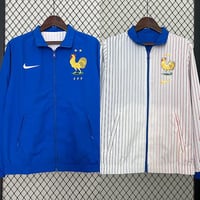 جاكيت وجهين منتخب فرنسا 2024-2025 ازرق و ابيض