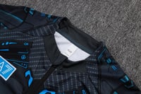 طقم تدريب شتوي نابولي 2025-2026 اسود سحاب كامل