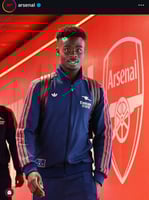 طقم تدريب ارسنال 2025-2026 كحلي سحاب كامل