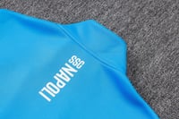 طقم تدريب شتوي نابولي 2025-2026 ابيض سحاب كامل