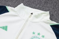 طقم تدريب شتوي اياكس 2023-2024 ابيض سحاب كامل