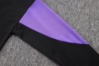 طقم تدريب شتوي برشلونة 2024-2025 احمر سحاب طويل